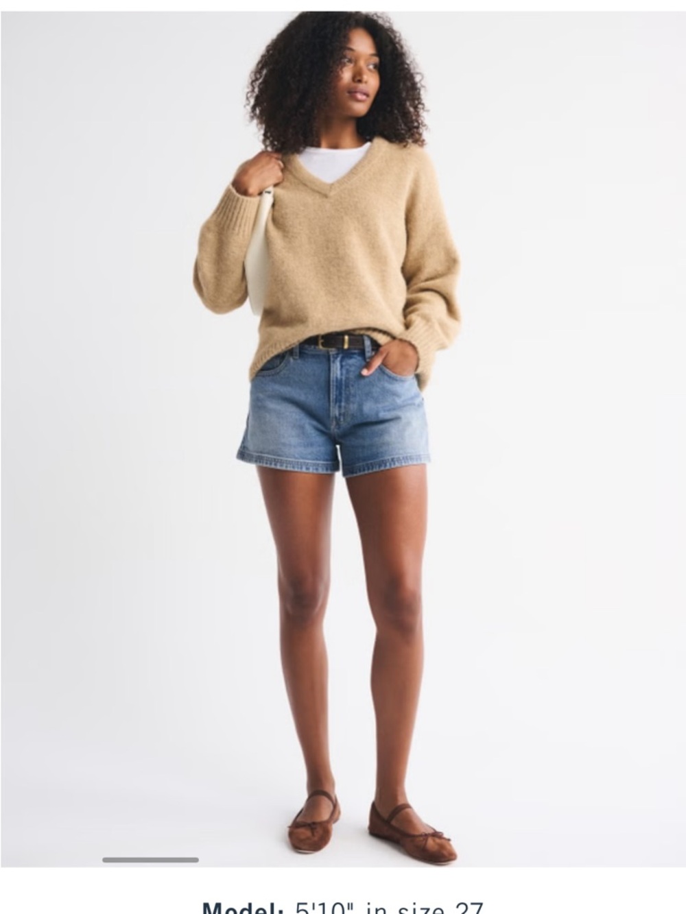 Abercrombie & Fitch Blue Denim High-Rise Jean Shorts